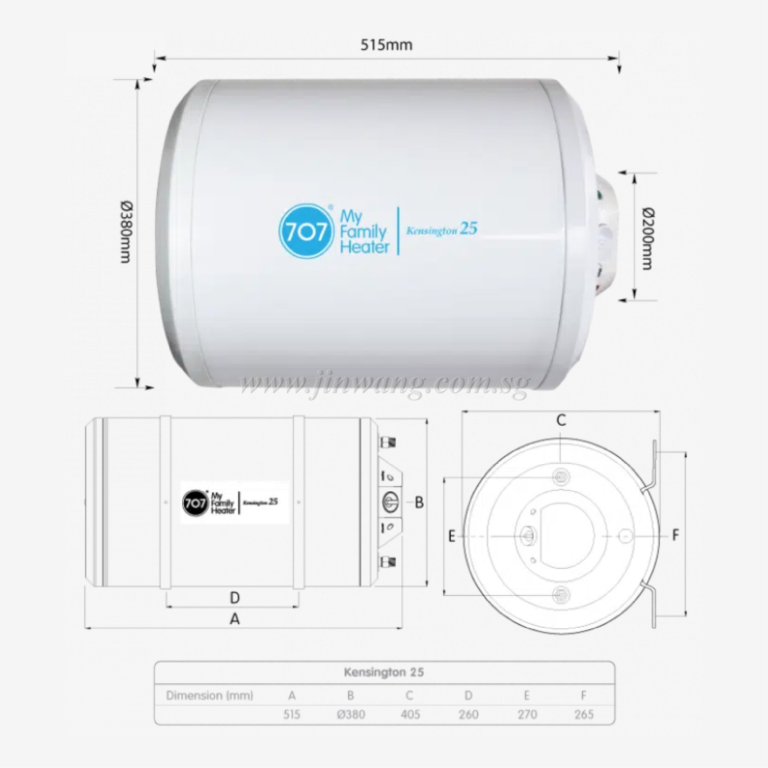 Kensington 25L Storage Water Heater