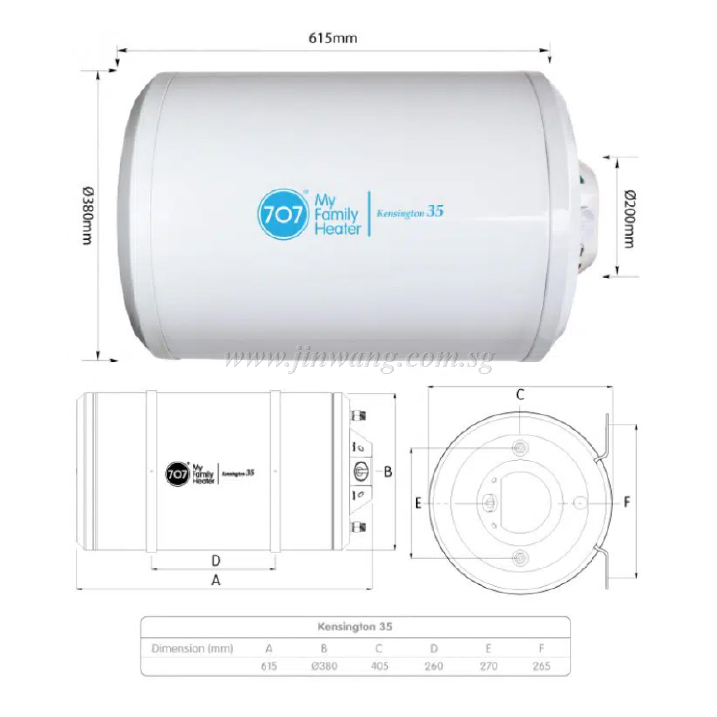 Kensington 35L Storage Water Heater