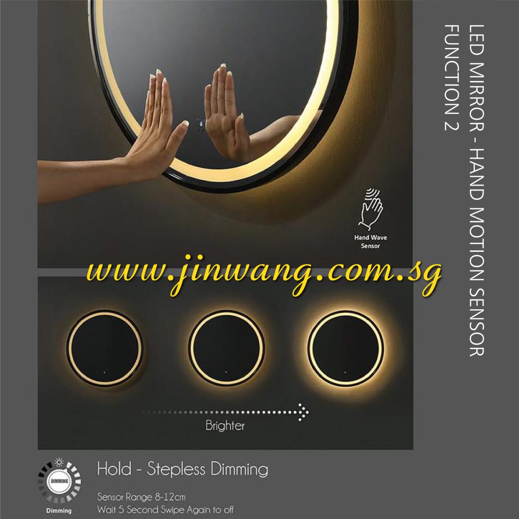 Hand Light Led Design LED Hand Motion Sensor Front Light and Back Light Aluminium Gold Frame ...