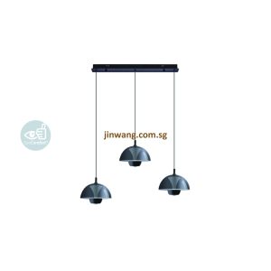 LED Hanging Light Black LMNMD3707-3L
