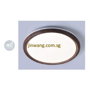 LED Ceiling Light 24W LMN3832RD White + Dark Wood