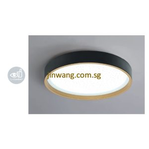 LED Ceiling Light 24W LMN3835RD Black + Gold