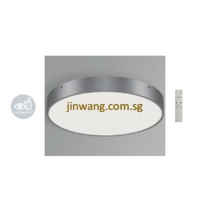 LED Ceiling Light with Remote Control LMN2801RD Brushed Grey 48W RGB