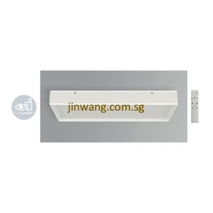 LED Ceiling Light with Remote Control LMN2802SQ White 48W RGB