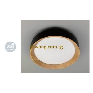 LED Ceiling Light 36W / 54W LMN3823RD Black + Light Wood