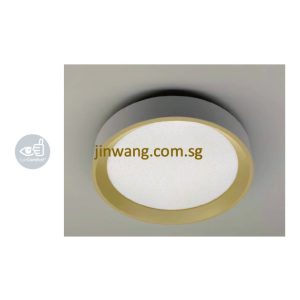 LED Ceiling Light 24W LMN3823RD White + Gold