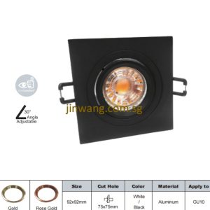 Downlight with GU10 Holder LMN613 Black