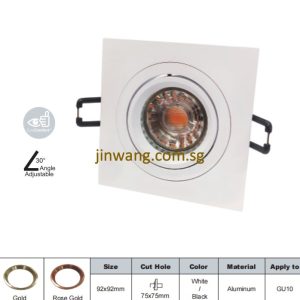 Downlight with GU10 Holder LMN613 White