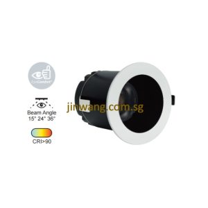 Downlight 10W / 13W RGB / RGB with Remote Control LMN719 White Black
