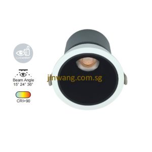 Downlight 13W RGB / RGB With Remote Control LMN727 White Black