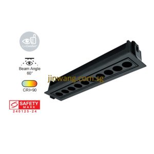 LED Linear Downlight 10W / 20W LMN750 Black