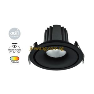 Downlight 12W RGB / RGB with Remote Control LMN779 Black