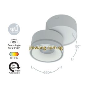 Spotlight 12W RGB / RGB with Remote Control LMN780 White