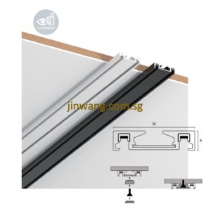 Magnetic Slim Track 1M/2M/3M LMNLT26 White/Black