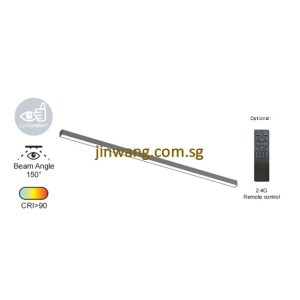 Magnetic Slim Linear Track Light 10W/20W/30W/RGB with Remote Control LMNLT26F Black
