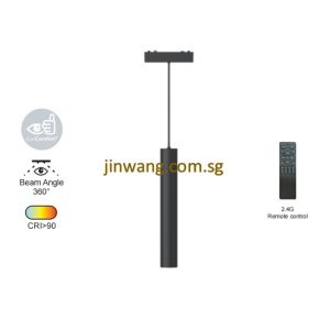 Magnetic Slim Hanging Track Light 6W RGB with Remote Control LMNLT26D300 Black