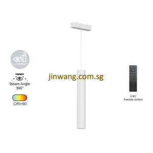 Magnetic Slim Hanging Track Light 6W RGB with Remote Control LMNLT26D300 White