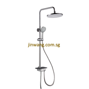🇩🇪 On-Site 2yrs Warranty On Cartridge Matte With Black Tempered Glass Rain Shower Set JW9126CBN