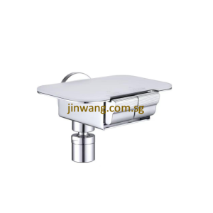 🇩🇪 On-Site 2yrs Warranty On Cartridge Brass Chrome With White Tempered Glass Two Way Tap JW9128C