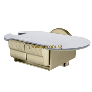🇩🇪 Two Way Angle Valve Matte Gold With White Tempered Glass JW920CG