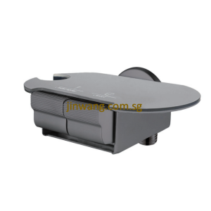 🇩🇪 Two Way Angle Valve Gun Metal With Black Tempered Glass JW920CGM