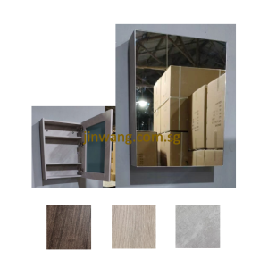 Waterproof PVC Mirror Cabinet 500x600x120mm JWXIE506012