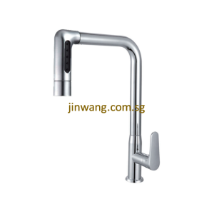 🇩🇪 On-Site 2yrs Warranty On Cartridge Brass Chrome Kitchen Pulling Sink Cold Tap JW1818-1C