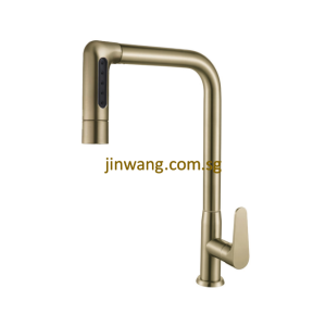 🇩🇪 On-Site 2yrs Warranty On Cartridge Matte Gold Kitchen Pulling Sink Cold Tap JW1818-1CG
