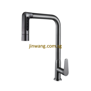 🇩🇪 On-Site 2yrs Warranty On Cartridge Gun Metal Kitchen Pulling Sink Cold Tap JW1818-1CGM