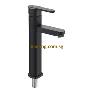 🇩🇪 On-Site 2yrs Warranty On Cartridge Black Basin Tall Cold Tap JW2002CBK