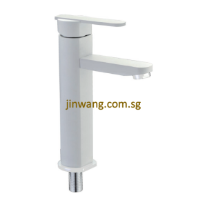 🇩🇪 On-Site 2yrs Warranty On Cartridge White Basin Tall Cold Tap JW2002CWH