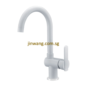 🇩🇪 On-Site 2yrs Warranty On Cartridge White Kitchen Sink Mixer Tap JW2003WH
