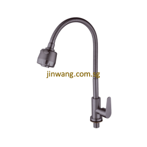 🇩🇪 On-Site 2yrs Warranty On Cartridge Gun Metal Kitchen Sink Cold Tap JW9054CGM