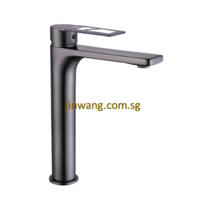 🇩🇪 On-Site 2yrs Warranty On Cartridge Gun Metal Basin Tall Mixer Tap JW9152-1GM