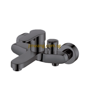 🇩🇪 On-Site 2yrs Warranty On Cartridge Gun Metal Bath Shower Mixer Tap With Spout JW9155GM