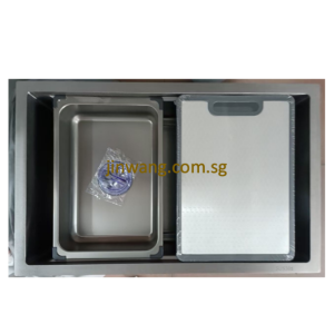 304 STAINLESS STEEL NANO VOLCANO TECHNOLOGY Matte Kitchen Sink 680x450x230mm JWXIE6845V