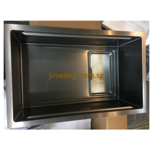 304 STAINLESS STEEL NANO VOLCANO TECHNOLOGY Gun Metal Kitchen Sink 680x450x230mm JWXIE6845VGM