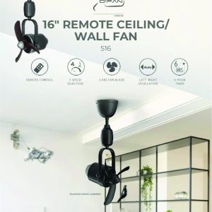 [Climate Voucher] 16in Corner Ceiling Fan | Corner Wall Fan Mistral