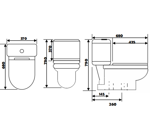 [Climate Voucher] Two-Piece Toilet Bowl JWBA800