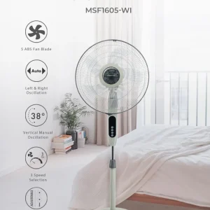 16in Stand Fan MSF1605-WI Mistral