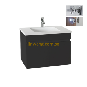 🇩🇪 High Quality SUS304 Stainless Steel Basin Cabinet Black 480x420xH420mm JW355001B