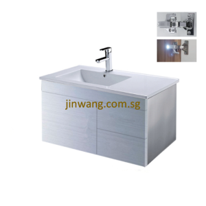 🇩🇪 High Quality SUS304 Stainless Steel Basin Cabinet With Drawer Silver 790x460xH460mm JW358003