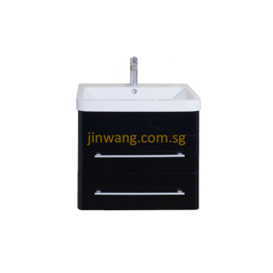 🇩🇪 High Quality SUS304 Stainless Steel Basin Cabinet With Drawer Black 510x410xH480mm JW66001B