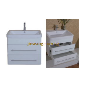 🇩🇪 High Quality SUS304 Stainless Steel Basin Cabinet With Drawer White 610x460xH50mm JW66002W