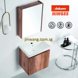 Waterproof PVC Basin Cabinet Wood Gain 500x400xH560mm JWVS4127WG