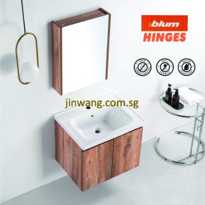 Waterproof PVC Basin Cabinet Wood Gain 600x475xH510mm JWVS4127WG
