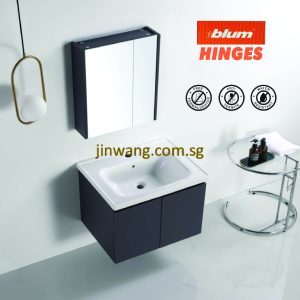 Waterproof PVC Basin Cabinet Matte Grey 700x475xH510mm JWVS4127MG