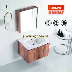 Waterproof PVC Basin Cabinet Wood Gain 700x475xH510mm JWVS4127WG