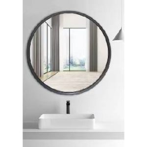High Quality Gun Metal Seamless Frame Mirror Round Shape 600mm JWES60GM