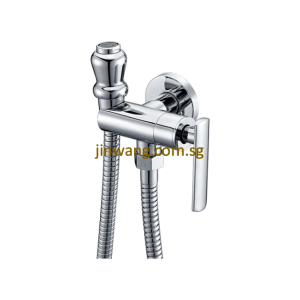 🇩🇪 Angle Valve With Bidet Sprayer Set Chrome JW3020C
